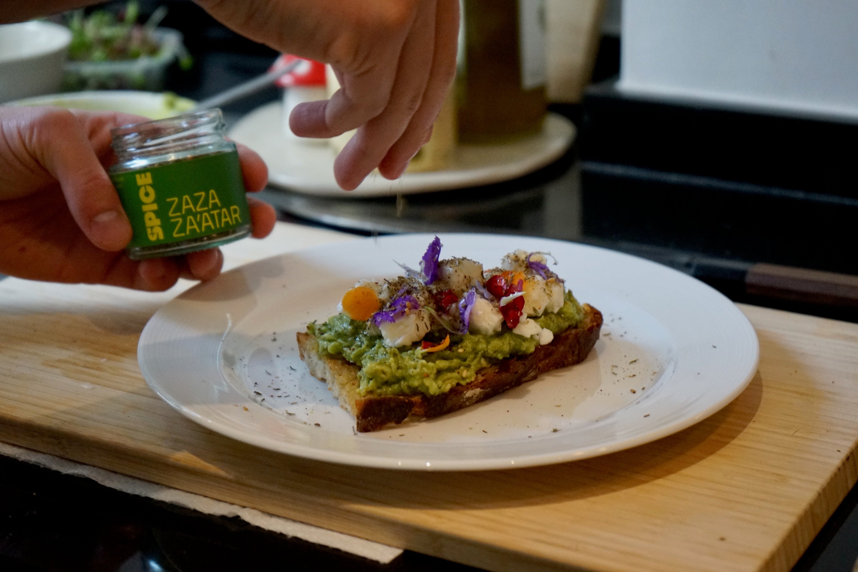 Zaza Za’atar Avocado Toast with Feta & Honey