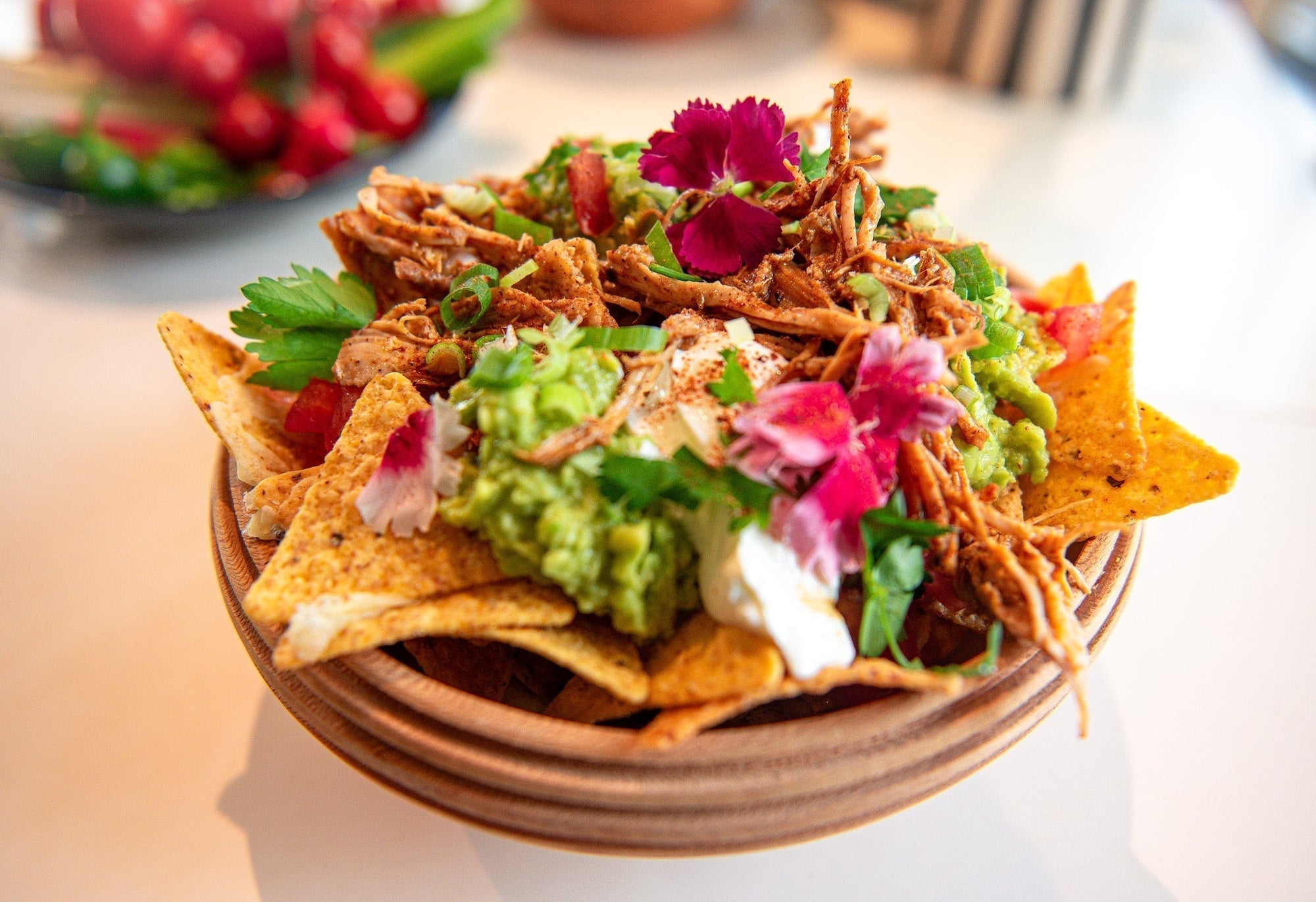 Mexican Mix Pulled Pork Nachos